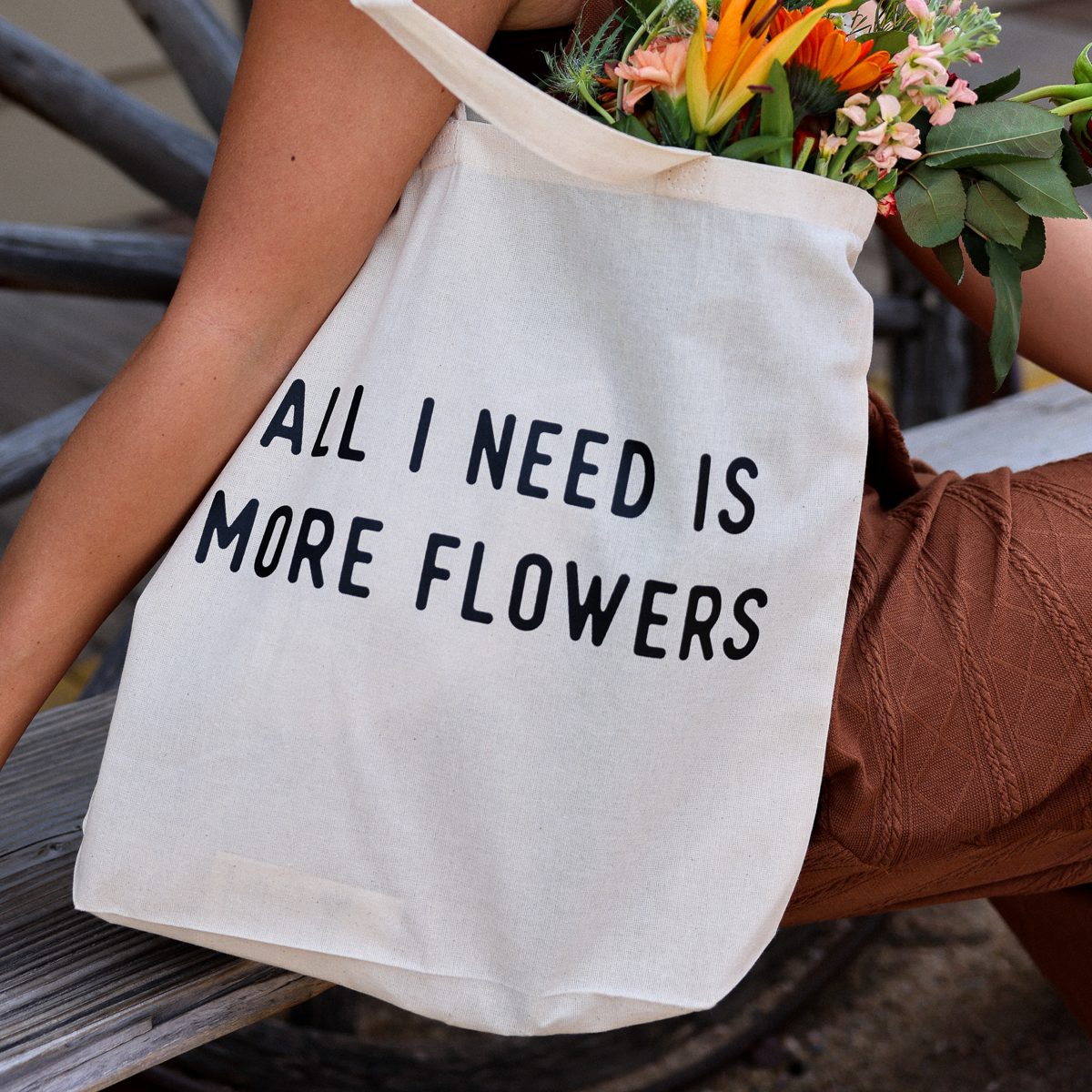 "More Flowers" Tote