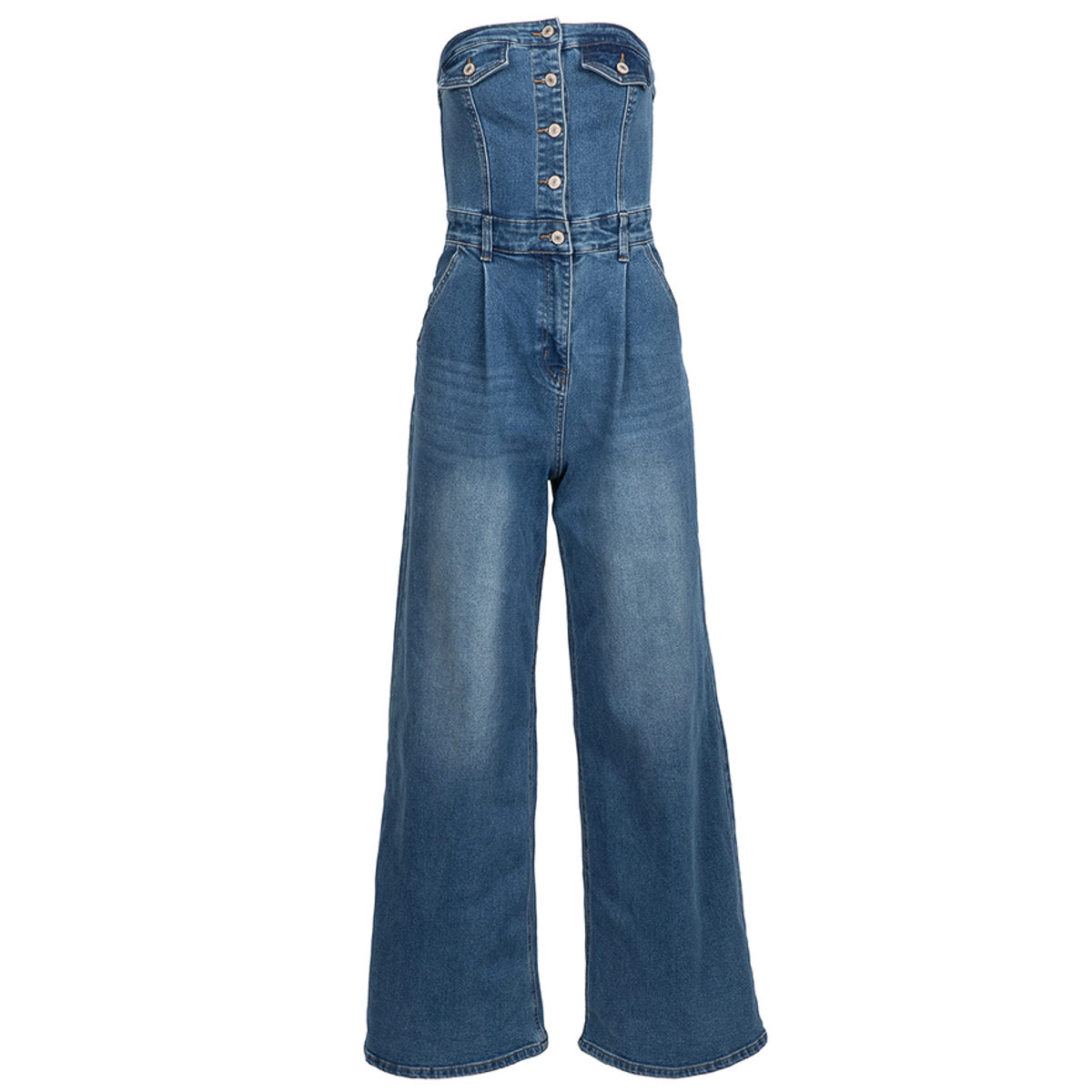 Copper Rose Co. Jesse Denim Jumpsuit Medium Denim