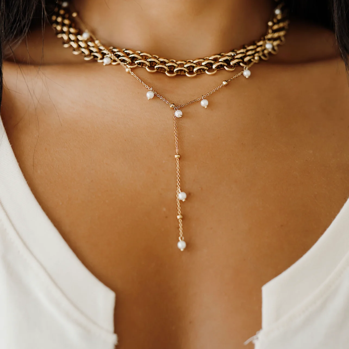 Emelina Lariat Necklace